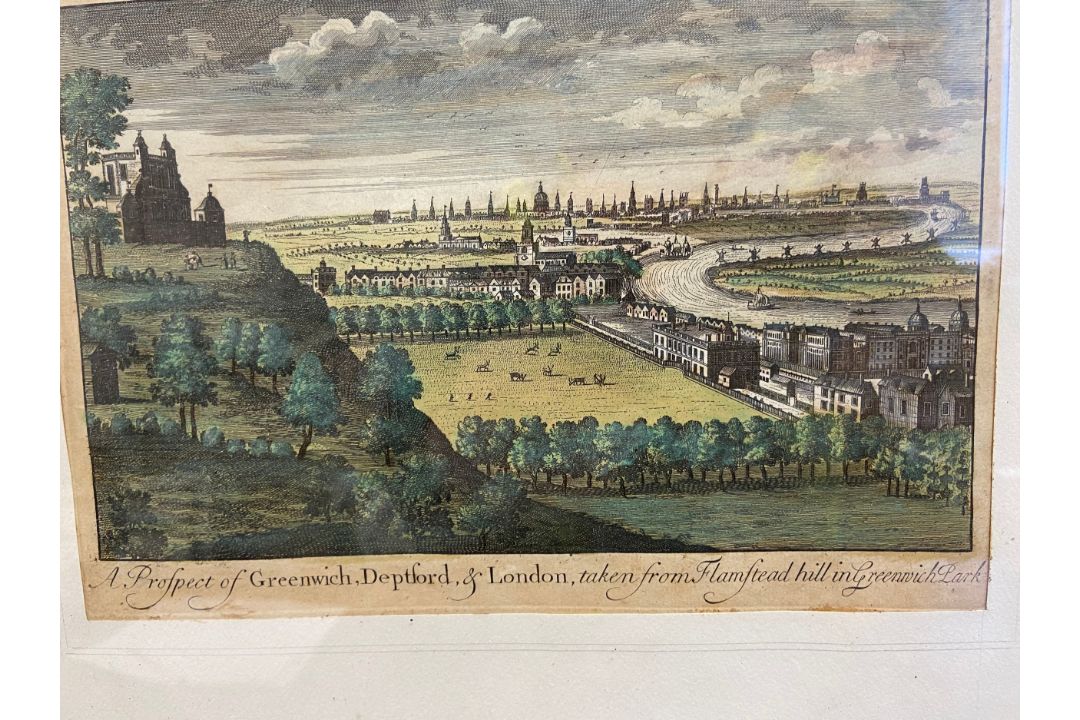 A collection of four 18th and 19th century engravings; Greenwich interest to include J & W Robins, - Image 2 of 6
