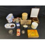 A collection of costume jewellery to include beaded necklaces (some for repair), two chokers,