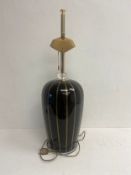 A large Gulia Mangani Murano glass table lamp of baluster form with maker's mark. H.75cm.