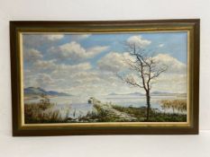 A framed oil on canvas, County Kerry, signed Eric Tansley with exhibition label to the reverse.