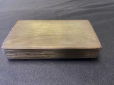 A Continental hallmarked silver lidded box. L.13cm 149g.