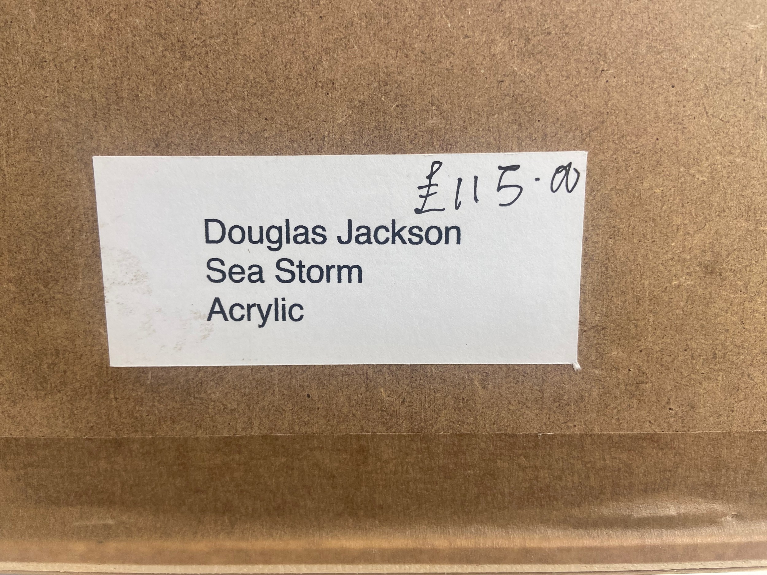 An acrylic on board, ship in a storm signed D Jackson and Continental impasto oil on canvas, boats - Image 5 of 5