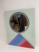 Eugenio Carmi for Acerbis, a Morphos collection wall mirror. H.90 W.70cm.