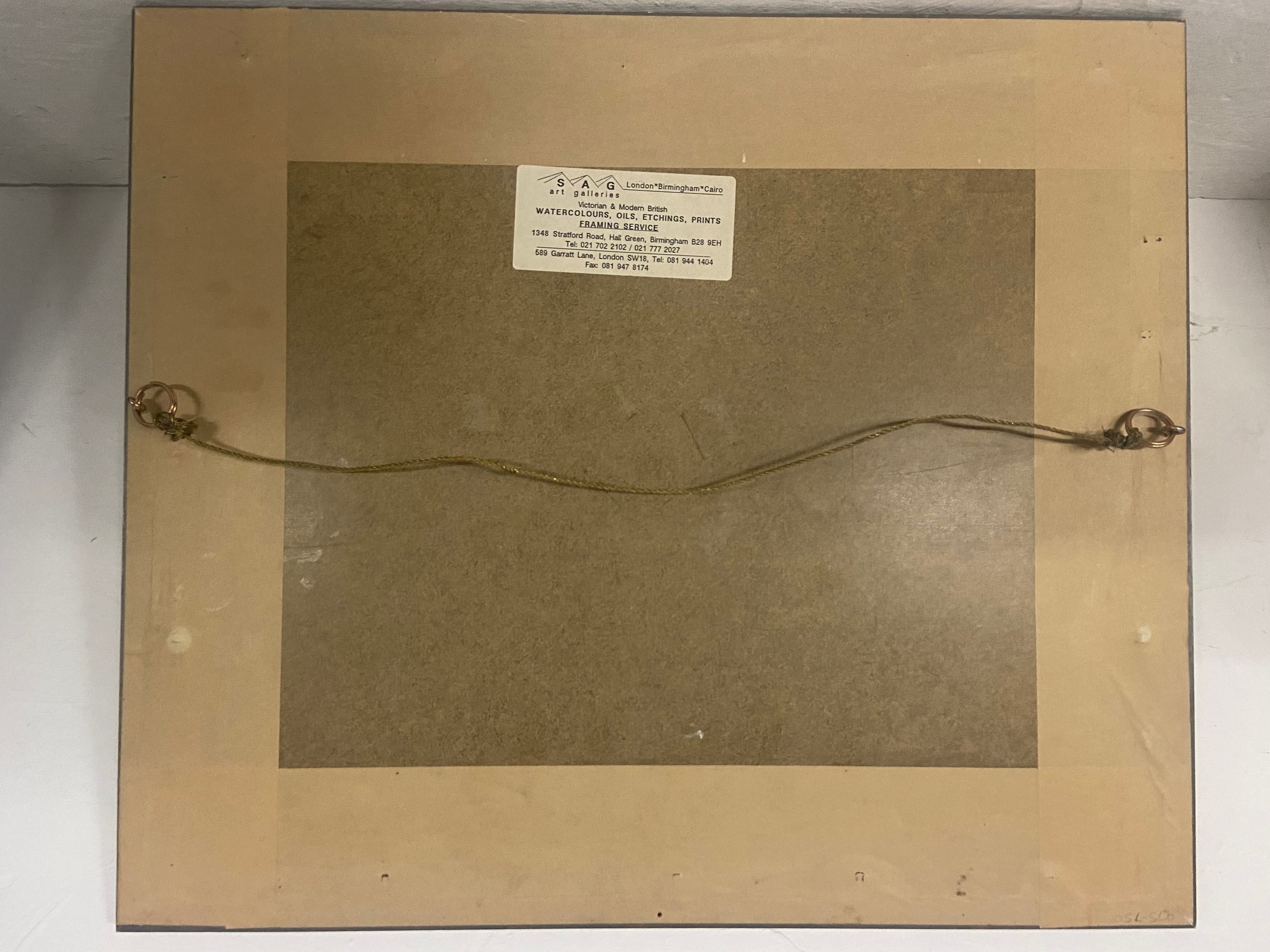 Robert Littleford (1940-2023), a watercolour; early morning golfers, signed, framed and glazed. - Image 4 of 4