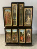 After Jan and Hubert Van Eyck, the Adoration of the Mystic Lamb, homage to the Ghent altarpiece, a