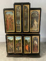 After Jan and Hubert Van Eyck, the Adoration of the Mystic Lamb, homage to the Ghent altarpiece, a