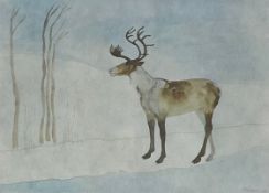 Elizabeth Frink (1930-1993), a 1970s limited edition lithographic Christmas card commissioned by