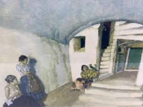 A framed and glazed William Russell Flint print, signed in pencil by the artist. 68x52cm.