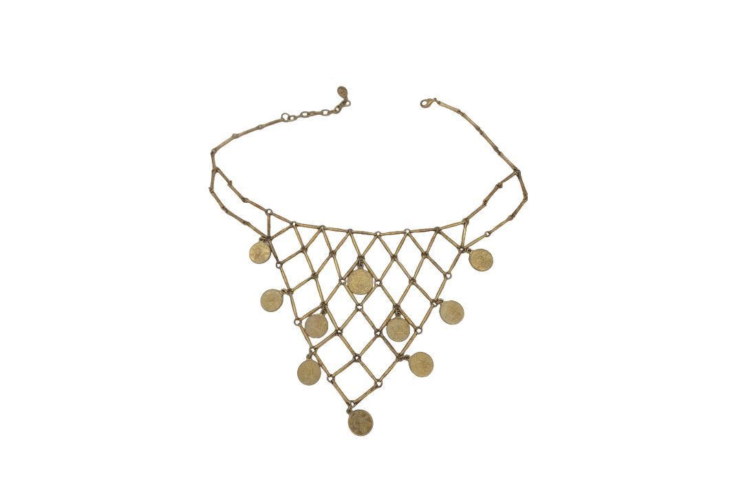 Ben-Amun coin necklace and bracelet (necklace connector link missing) Ben-Amun waterfall necklace - Image 2 of 9