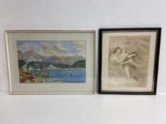 Marie Laurencin (1883-1956), a signed early 20th century etching titled 'Dancing Figures' along with
