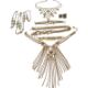 Ben-Amun coin necklace and bracelet (necklace connector link missing) Ben-Amun waterfall necklace - Image 1 of 9