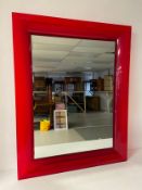 Francois Ghost with Philippe Starck for Kartell, a lucite framed wall mirror. 88x111cm.