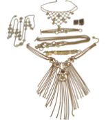 Ben-Amun coin necklace and bracelet (necklace connector link missing) Ben-Amun waterfall necklace
