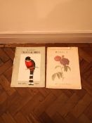 Mr Gould's book of Tropical Birds and Pierre-Joseph Redoute's Roses 2, printed by Ariel Press 1970