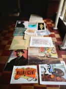 A collection of vintage and later posters to include Steinberg The New Yorker printed 1976.