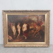 After Peter Paul Rubens (1577-1640), a 19th century oil on canvas titled 'The Judgment of Paris'