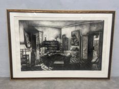 Erik Desmazières (b.1948), a large contemporary limited etching with aquatint and roulette titled '