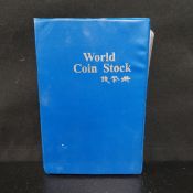 A large collection of sixty .900 and .999 silver world coins to include American Dollars, Chinese