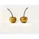 A pair of decorative composite cherries in a gold lacquered finish. H.46cm. - Image 4 of 11