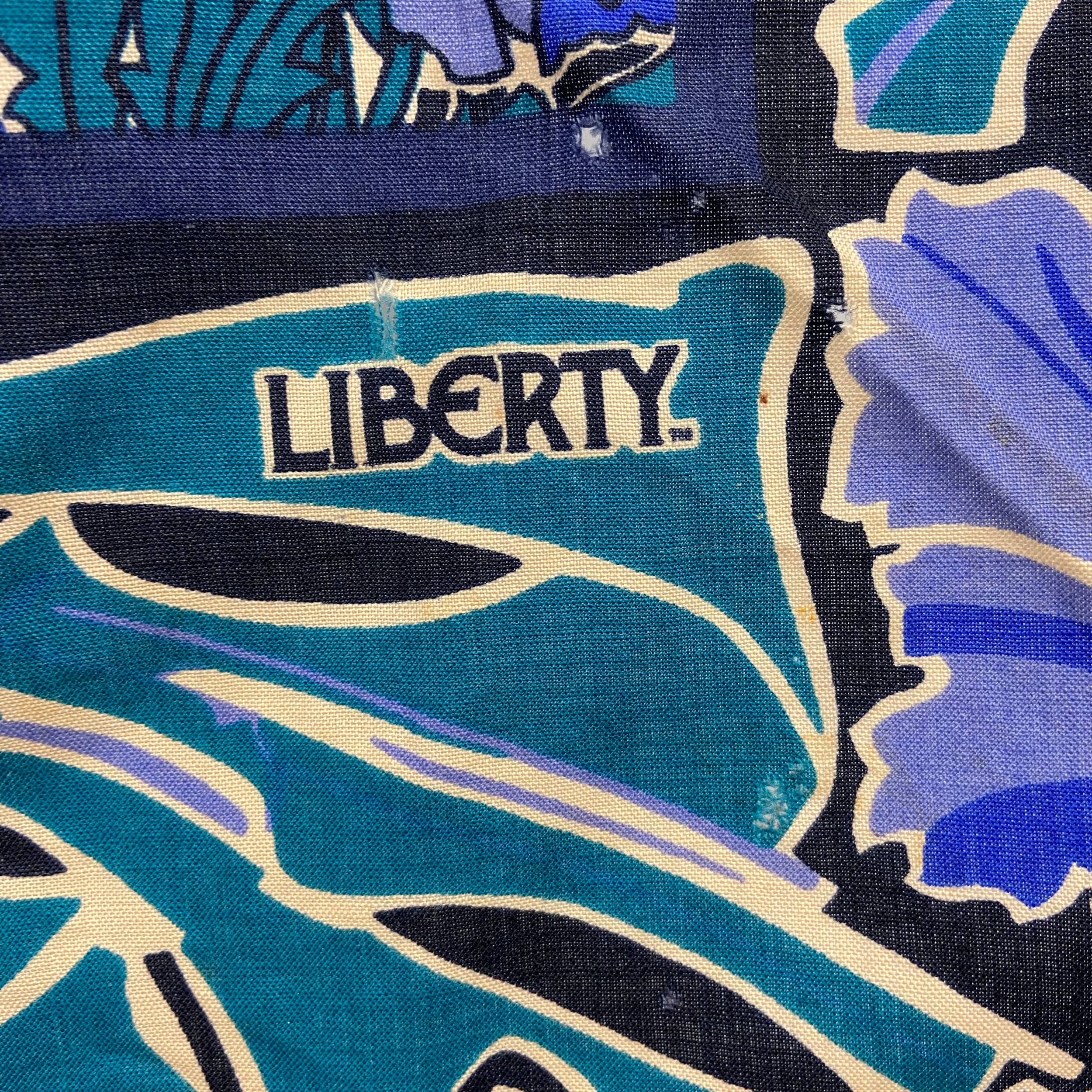 Three vintage silk, wool and cotton Liberty scarves with maker's labels together with four others. - Image 3 of 12