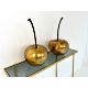 A pair of decorative composite cherries in a gold lacquered finish. H.46cm. - Image 3 of 11