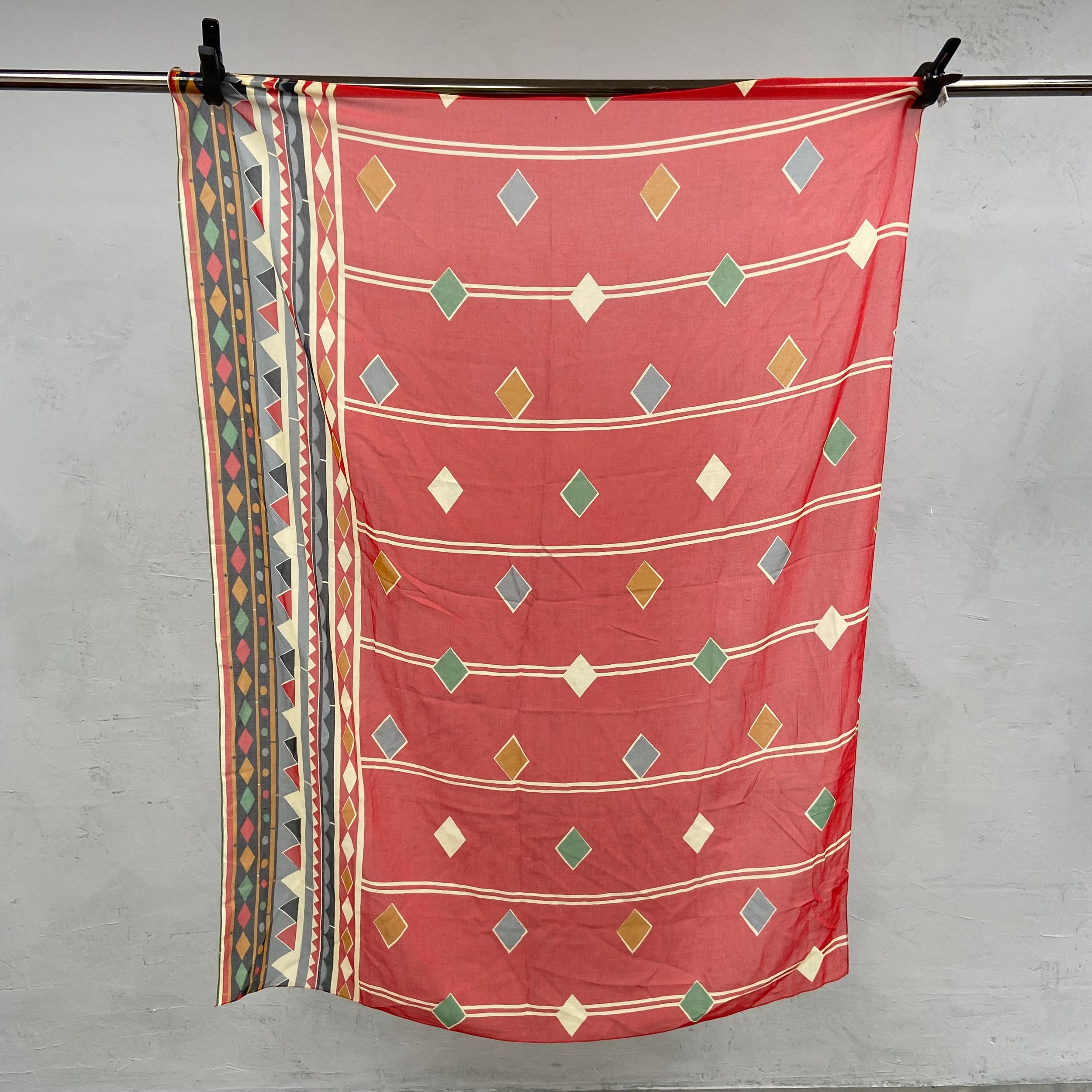 Three vintage silk, wool and cotton Liberty scarves with maker's labels together with four others. - Image 6 of 12