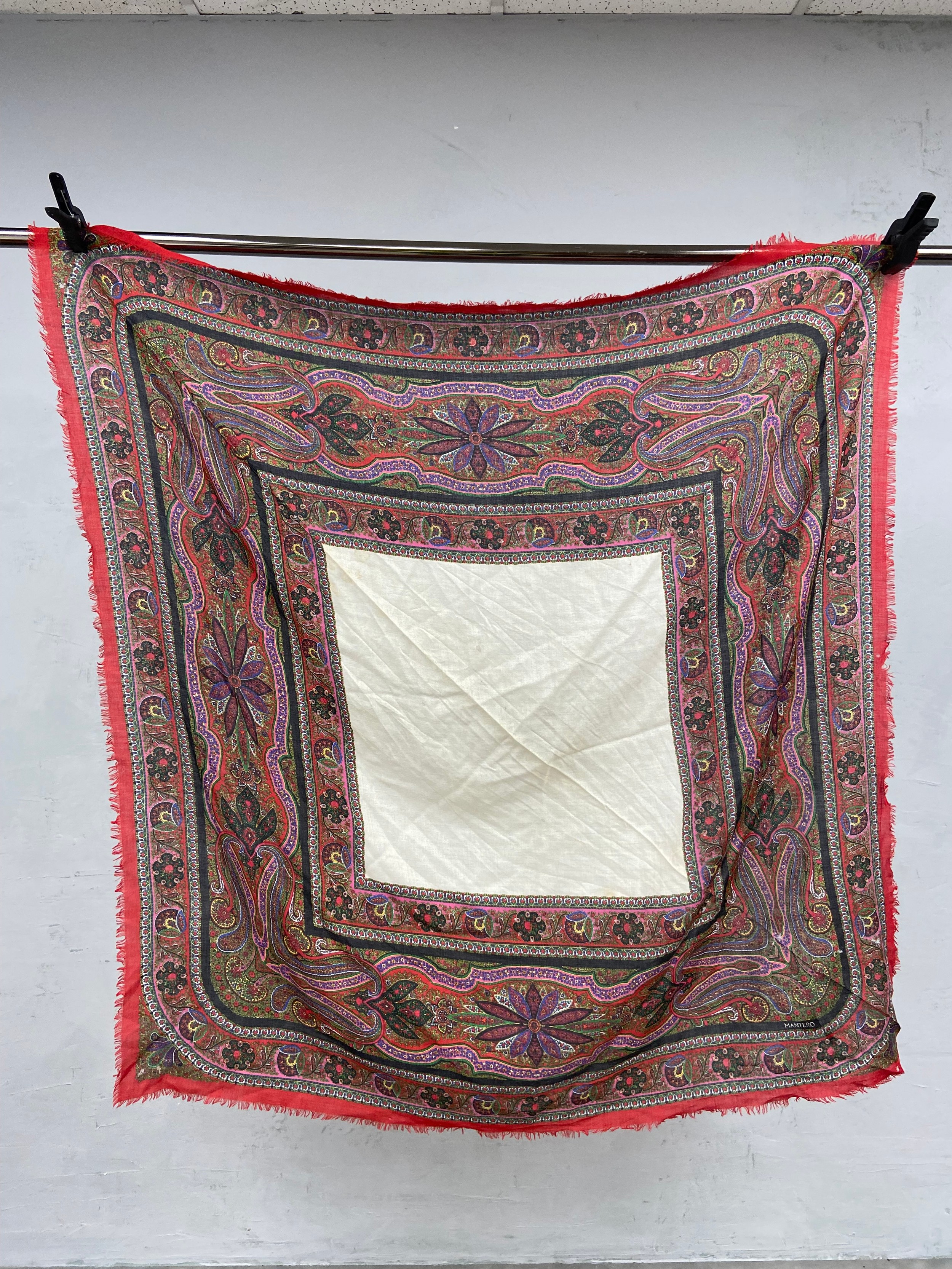 Three vintage silk, wool and cotton Liberty scarves with maker's labels together with four others. - Image 4 of 12