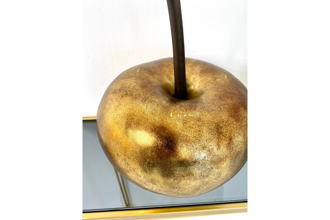 A pair of decorative composite cherries in a gold lacquered finish. H.46cm. - Image 8 of 11
