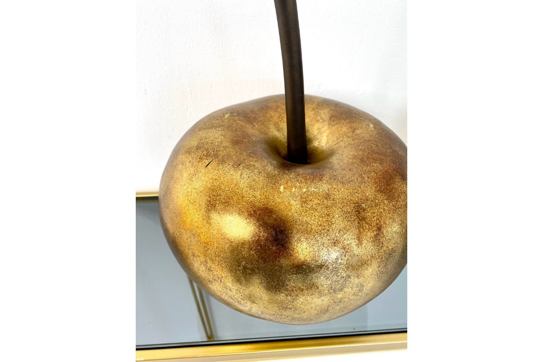 A pair of decorative composite cherries in a gold lacquered finish. H.46cm. - Image 7 of 11