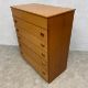 A mid-century teak dressing chest of drawers with hinged top enclosing a fitted interior with - Image 4 of 6
