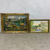 Faith Sheppard (b.1920), a signed oil on board titled 'Sunshine in St. Maximin, Provence',