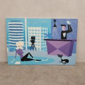 After Josh Agle AKA Shag (b.1962), a contemporary acrylic painting on canvas titled 'The Casting