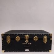 A travel trunk by Logicline Trunks & Flight Cases. H.35 W.92 D.50cm (With two keys).