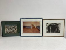 A 20th century satirical engraving titled 'Great Political excitement in Indiana - The Whole State