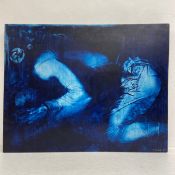 Rudolf Nemec (1936-2015), a mid-century mixed media painting on board titled 'Komenskoho No.5' 1965,