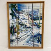 Alan Caine (1936-2016), a contemporary oil on board titled 'Spindlerov Mlyn' 2000, signed to the