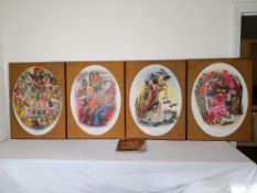 A set of four lithographs from Butterfly Ball and the Grasshopper's Feast by Alan Aldridge and
