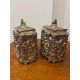 A RARE PAIR OF WILLIAM IV STERLING SILVER CHINOISERIE TEA CADDIES C. 1831, MICHAEL STARKEY - Image 27 of 40