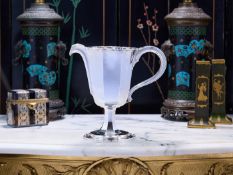 OMAR RAMSDEN C. 1932: A LARGE STERLING SILVER JUG
