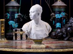 JEAN-BAPTISTE CARPEAUX (1827-1875): LE CHINOIS, NO. 2, CAST BY SUSSE FRES. PARIS