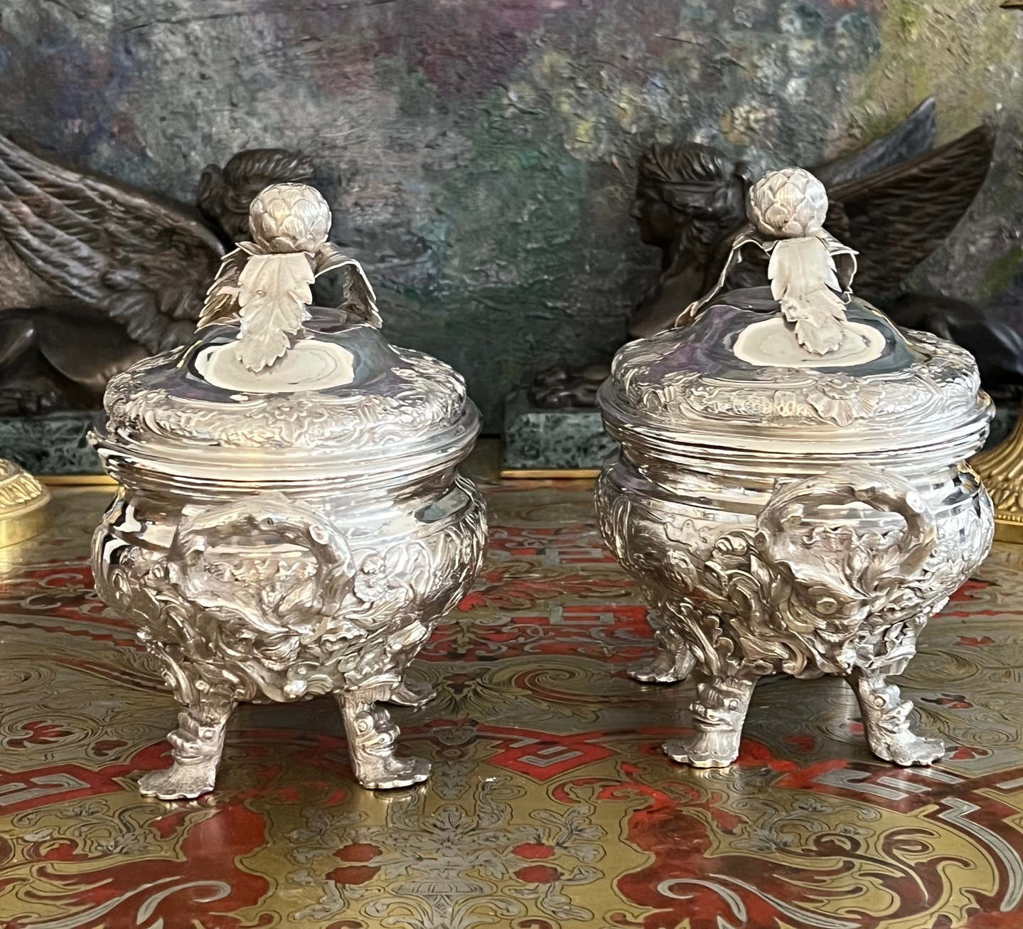 A FINE PAIR OF 18TH CENTURY STERLING SILVER SAUCE TUREENS, LONDON, 1790, WILLIAM PITTS - Image 2 of 19