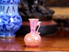 A MURANO SCAVO IRIDESCENT GLASS VASE ATTRIBUTED TO SEGUSO VETRI D'ARTE