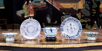 A GROUP OF 18TH / 19TH CENTURY CHINESE PROVINCIAL PORCELAIN DISHES