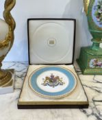 AN IMPERIAL PORCELAIN PLATE OF PERSIA BY SPODE