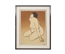 R.C. GORMAN (1932-2005): A LITHOGRAPH OF A RECLINING NUDE