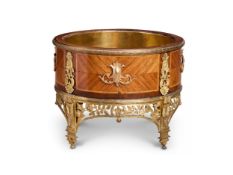 A LATE 19TH CENTURY FRENCH KINGWOOD AND ORMOLU MOUNTED JARDINIERE
