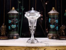 OMAR RAMSDEN C. 1923: A STERLING SILVER CUP AND COVER