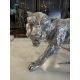 A SILVER MODEL OF A LEOPARD - Image 4 of 6