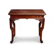 AN EARLY 20TH CENTURY FRENCH JAPONISME CARD TABLE IN THE STYLE OF VIARDOT