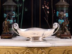 A LARGE ART DECO PERIOD SILVER BOWL, ERNST TREUSCH, LEIPZIG